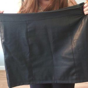Black Pleather Skirt